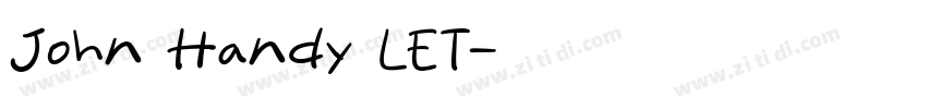John Handy LET字体转换